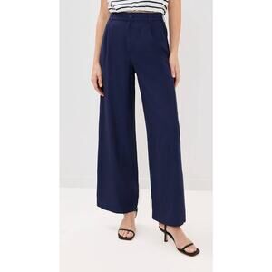 Simkhai Syndnie Pleated Wide Leg Pants in Midnight 10